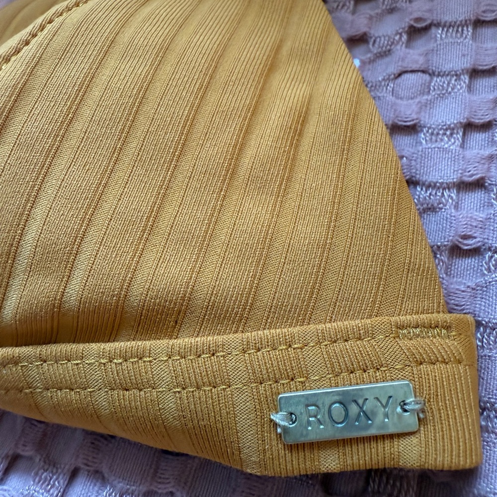 Roxy Ribbed Triangle Bikini Top - Picture 3 of 4